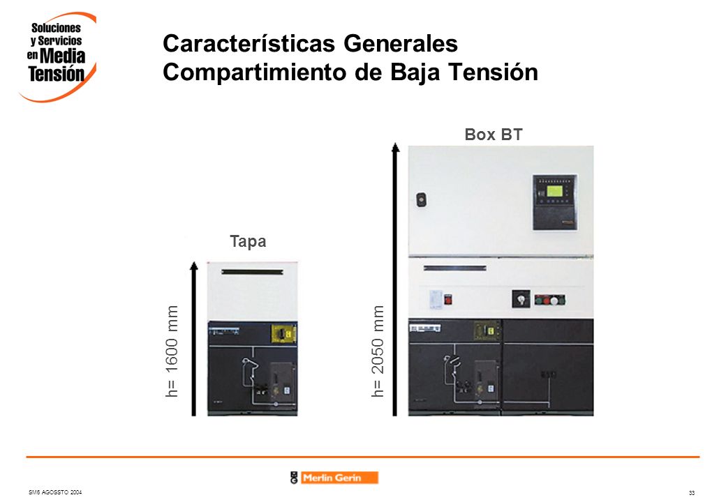 Características Generales Compartimiento de Baja Tensión