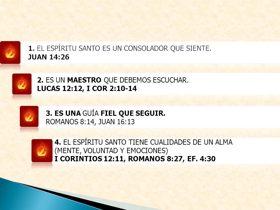 1. EL ESPÍRITU SANTO ES UN CONSOLADOR QUE SIENTE. JUAN 14:26