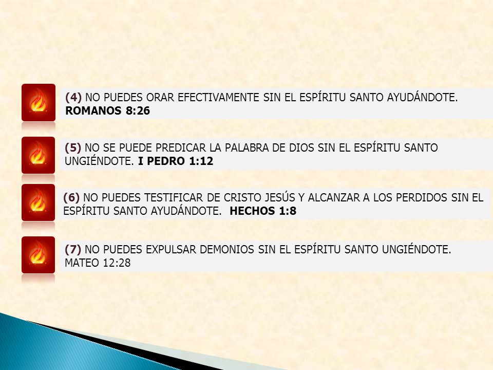 (4) NO PUEDES ORAR EFECTIVAMENTE SIN EL ESPÍRITU SANTO AYUDÁNDOTE.