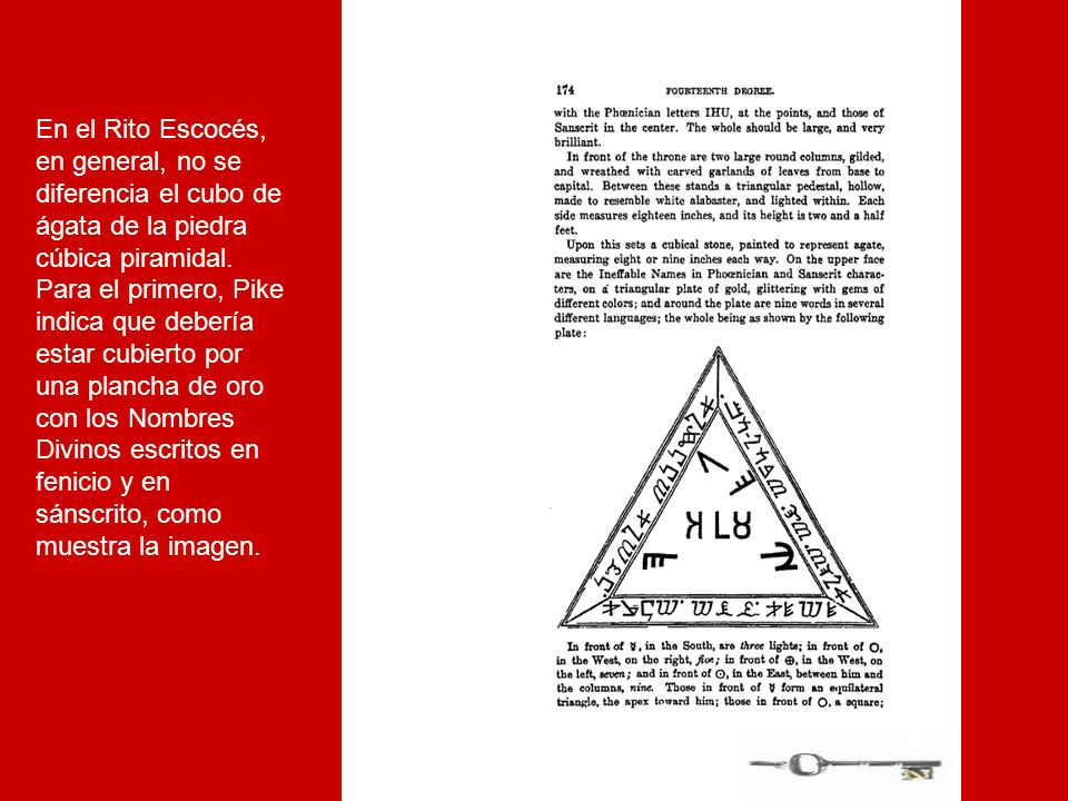 En el Rito Escocés, en general, no se. diferencia el cubo de. ágata de la piedra. cúbica piramidal.