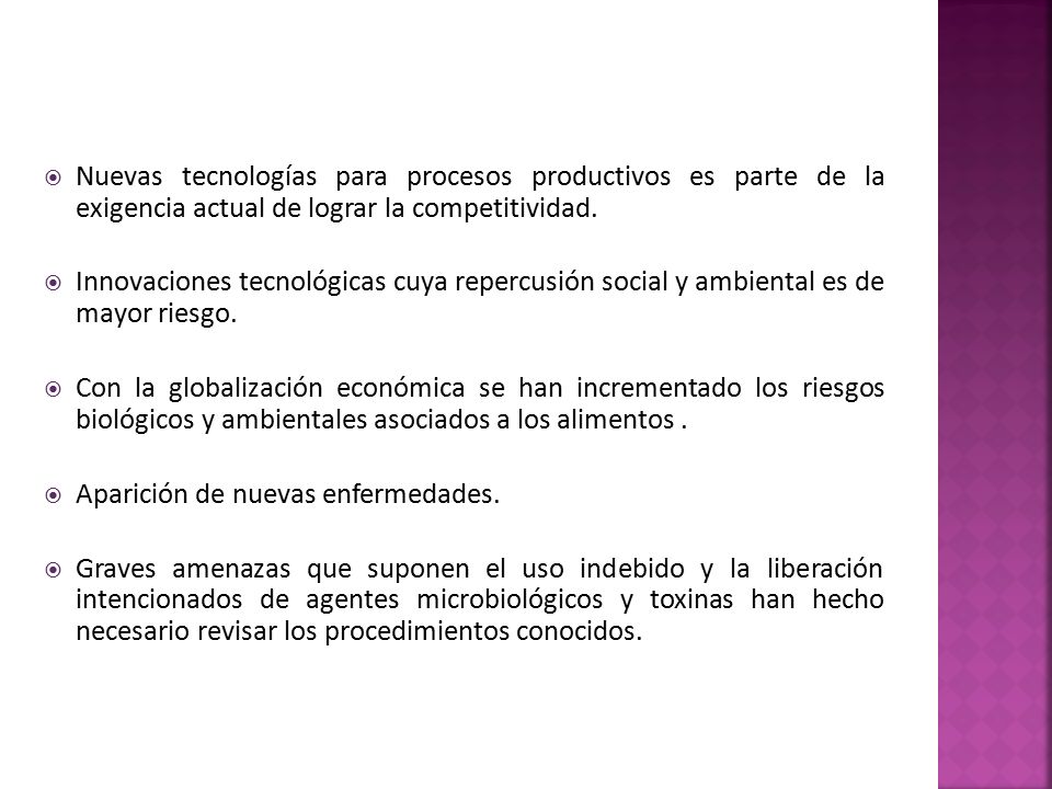 Nuevas tecnologías para procesos productivos es parte de la exigencia actual de lograr la competitividad.