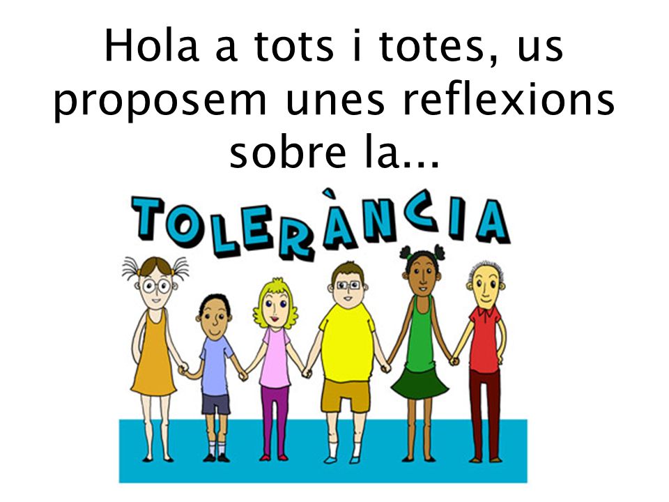Hola a tots i totes, us proposem unes reflexions sobre la...