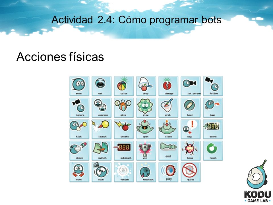 Actividad 2.4: Cómo programar bots
