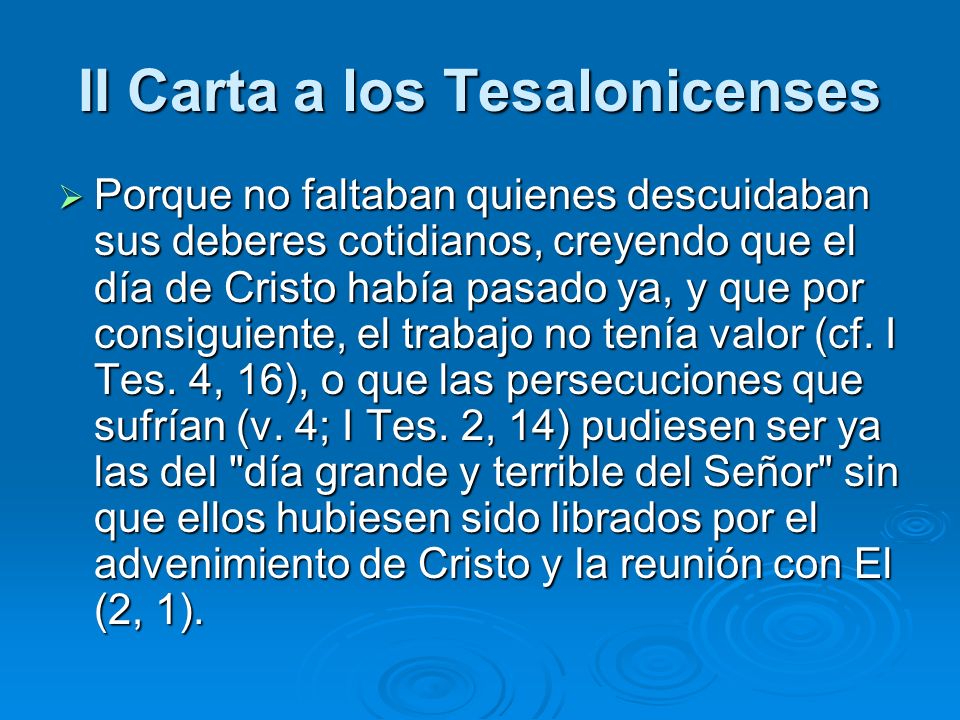 I Carta a los Tesalonicenses - ppt descargar