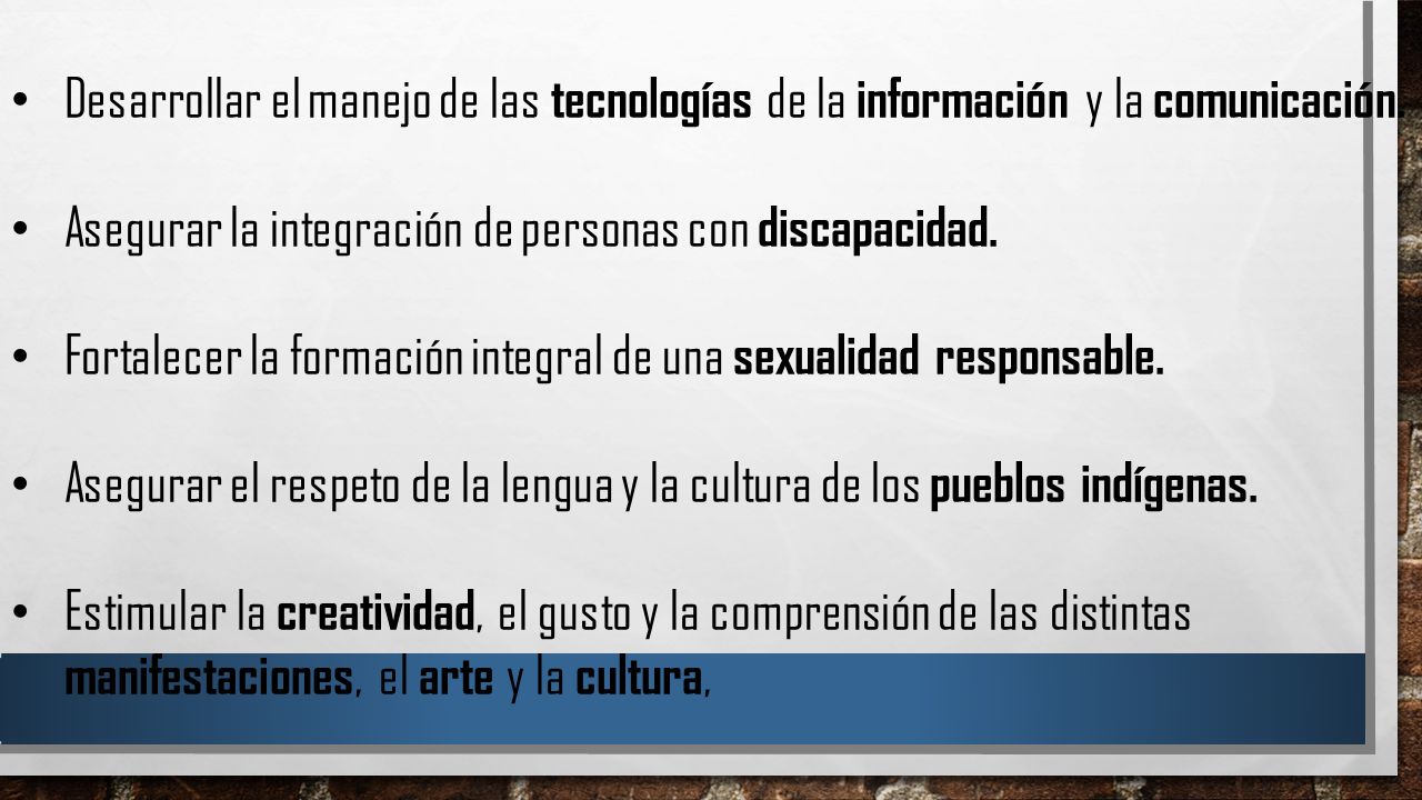 Desarrollar el manejo de las tecnologías de la información y la comunicación.