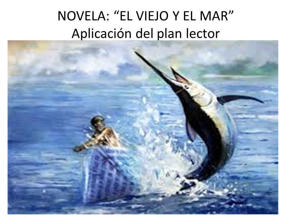 NOVELA: EL VIEJO Y EL MAR Aplicación del plan lector