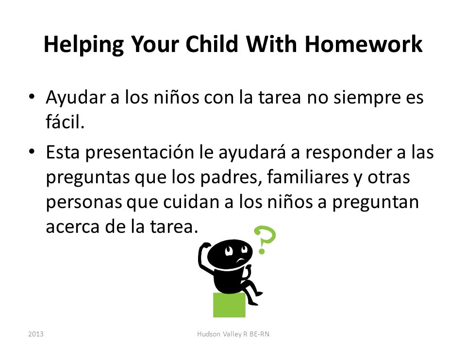 Helping Your Child With Homework
