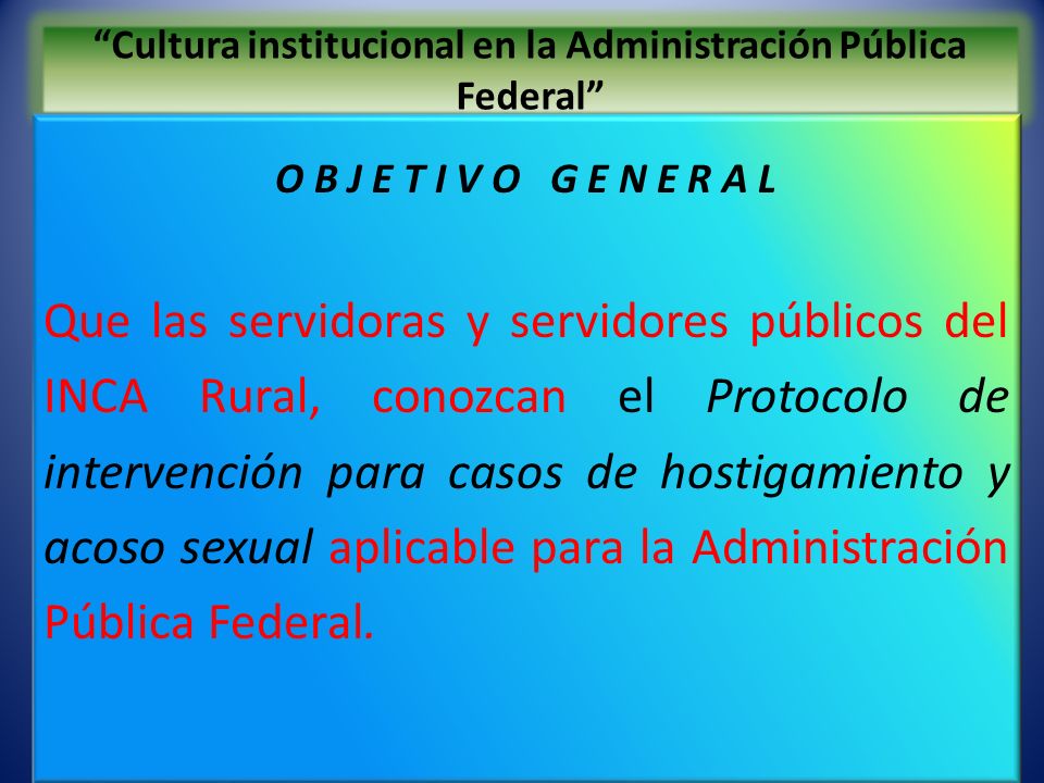 Cultura institucional en la Administración Pública Federal