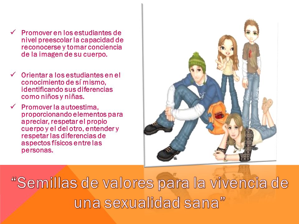 Semillas de valores para la vivencia de una sexualidad sana