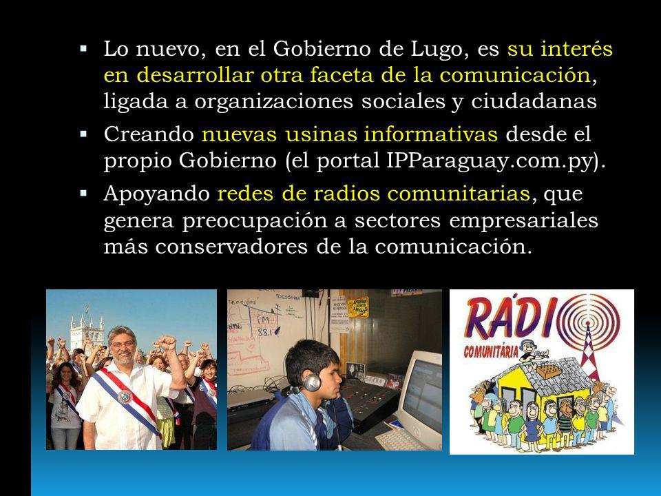Lo nuevo, en el Gobierno de Lugo, es su interés en desarrollar otra faceta de la comunicación, ligada a organizaciones sociales y ciudadanas