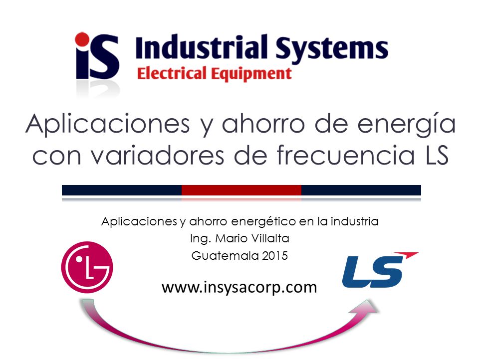 Aplicaciones y ahorro de energía con variadores de frecuencia LS