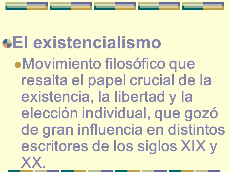 El existencialismo