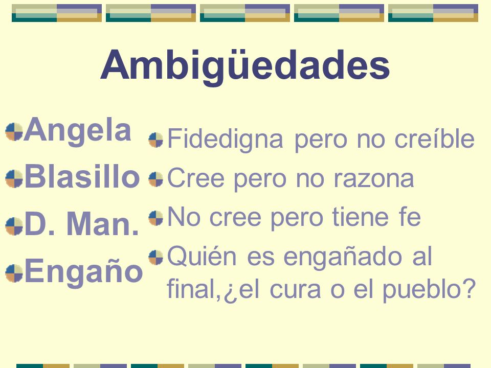 Ambigüedades Angela Blasillo D. Man. Engaño Fidedigna pero no creíble