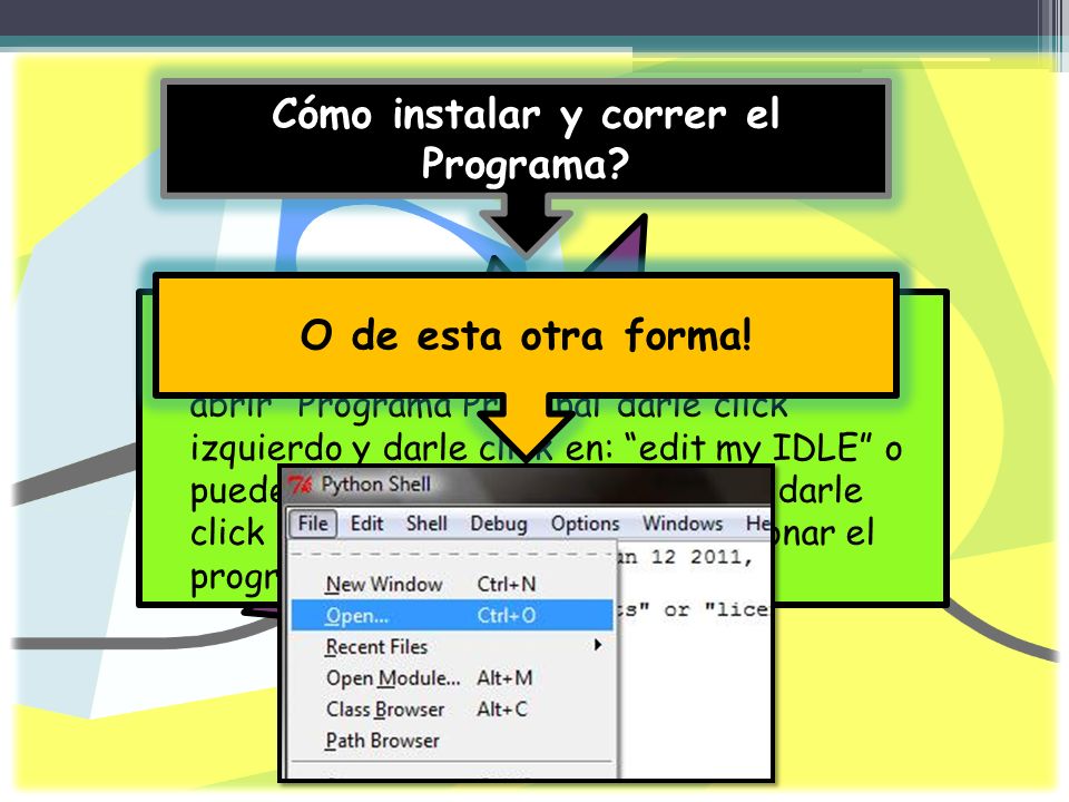 Cómo instalar y correr el Programa Puede Abrirlo de esta manera!