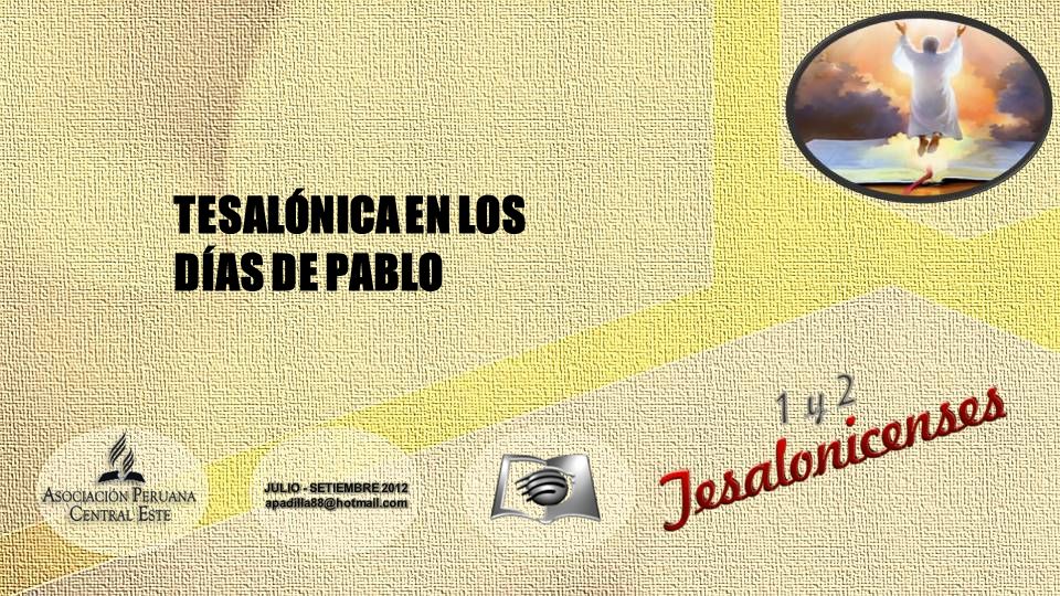 TESALÓNICA EN LOS DÍAS DE PABLO