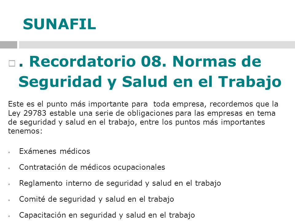. Recordatorio 08. Normas de Seguridad y Salud en el Trabajo