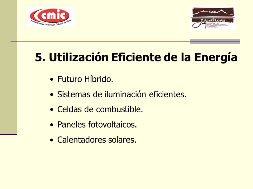 5. Utilización Eficiente de la Energía