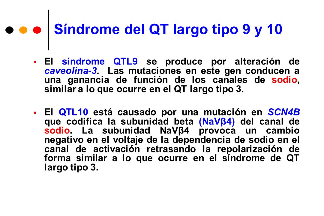 Síndrome del QT largo tipo 9 y 10