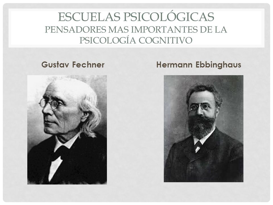 Escuelas Psicológicas Pensadores mas importantes de La Psicología cognitivo