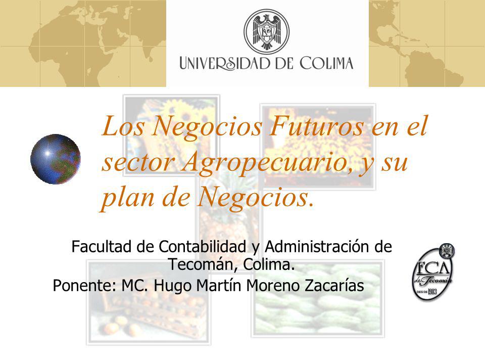 Los Negocios Futuros en el sector Agropecuario, y su plan de Negocios.