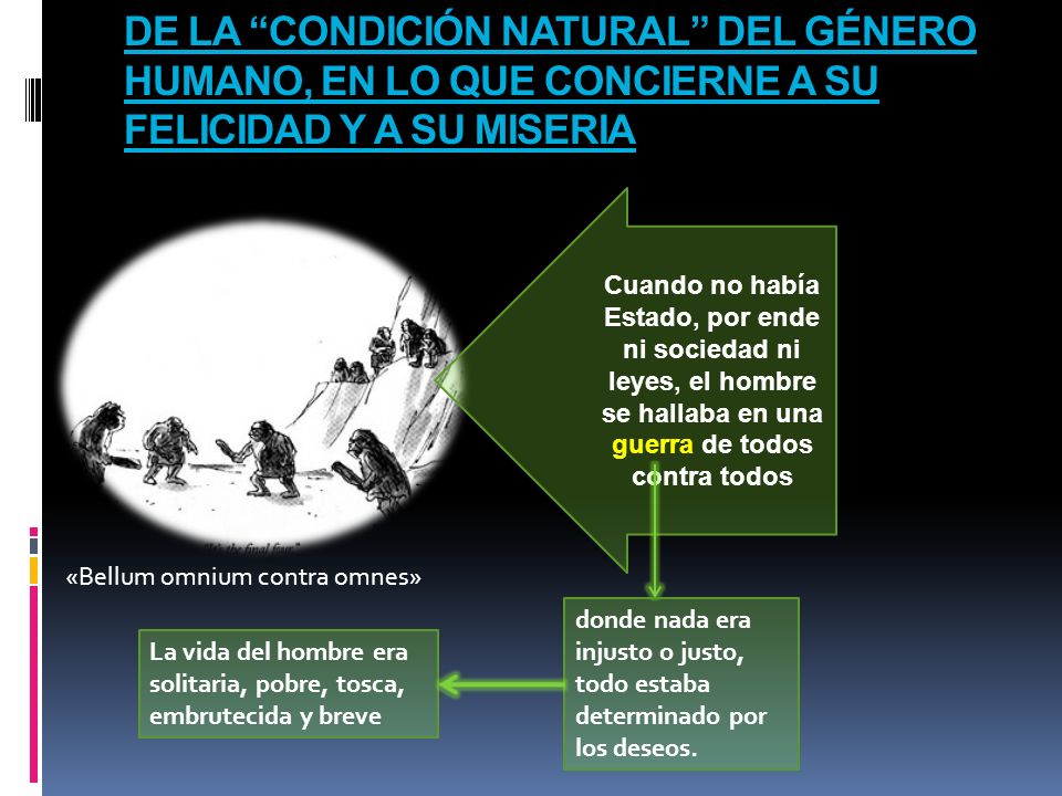 DE LA CONDICIÓN NATURAL DEL GÉNERO HUMANO, EN LO QUE CONCIERNE A SU FELICIDAD Y A SU MISERIA