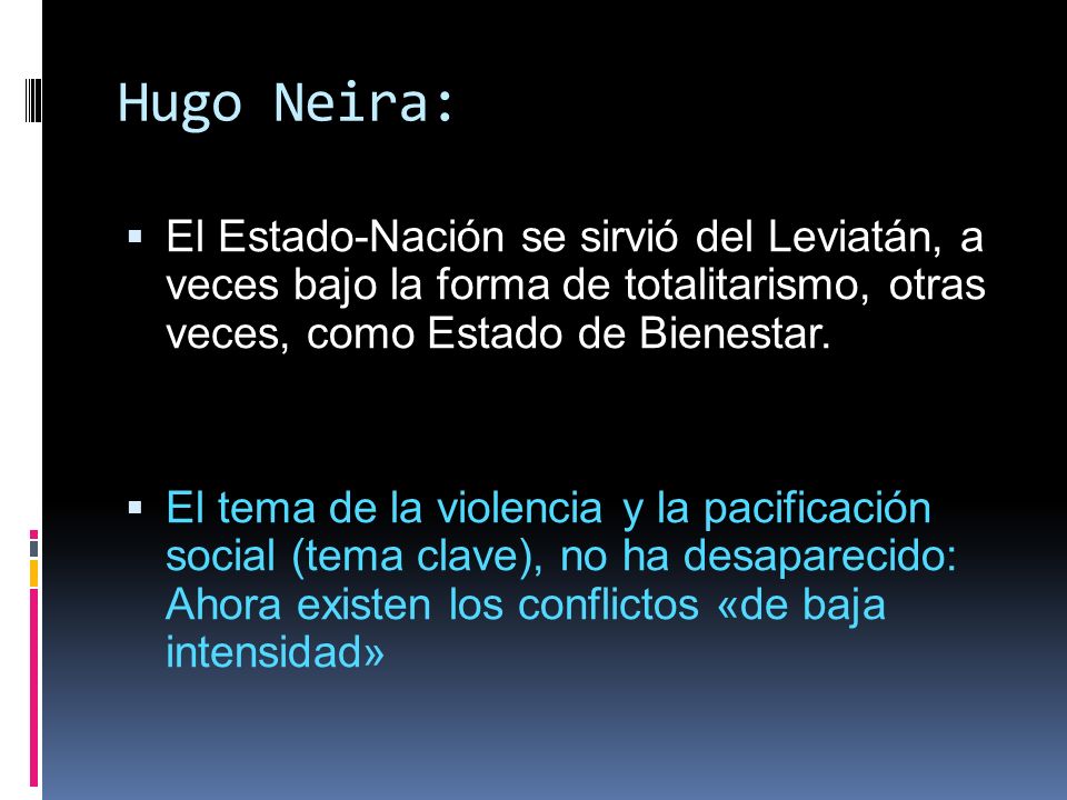Hugo Neira: El Estado-Nación se sirvió del Leviatán, a veces bajo la forma de totalitarismo, otras veces, como Estado de Bienestar.