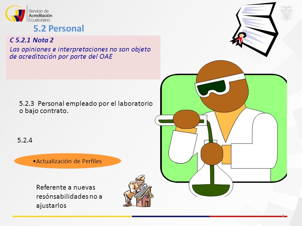 5.2 Personal C Nota 2. Las opiniones e interpretaciones no son objeto de acreditación por parte del OAE.