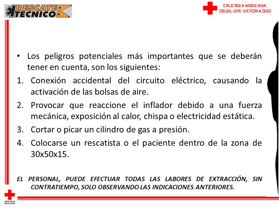 Cortar o picar un cilindro de gas a presión.