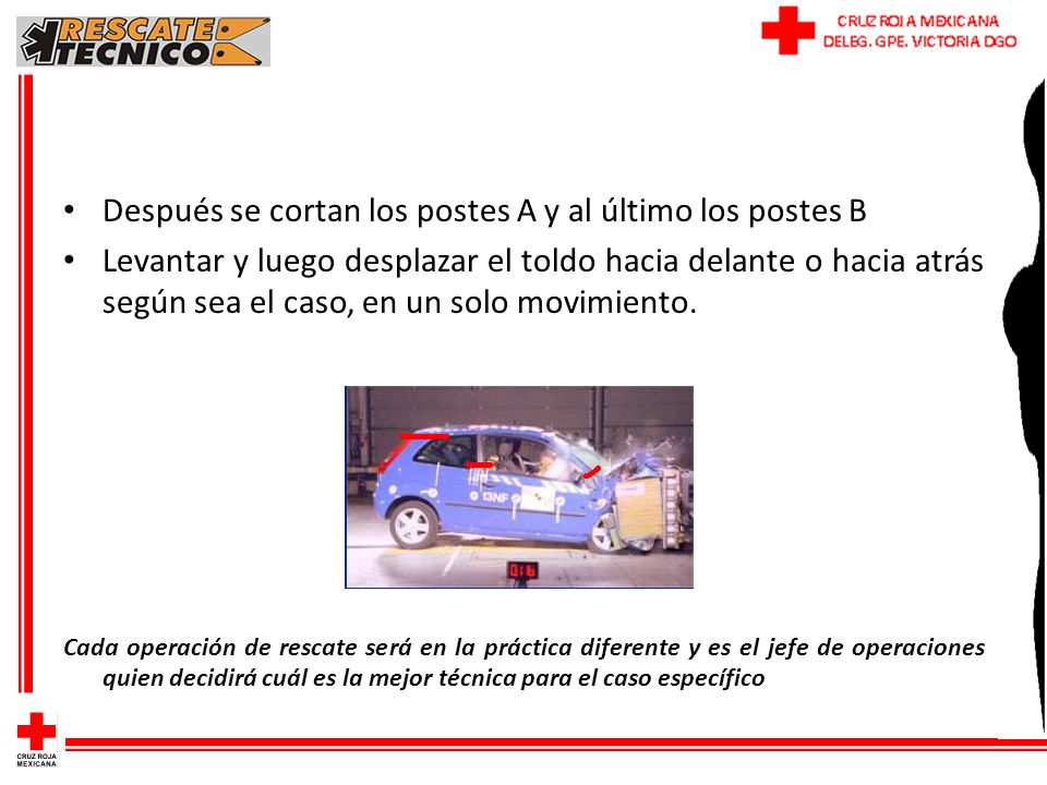 Después se cortan los postes A y al último los postes B