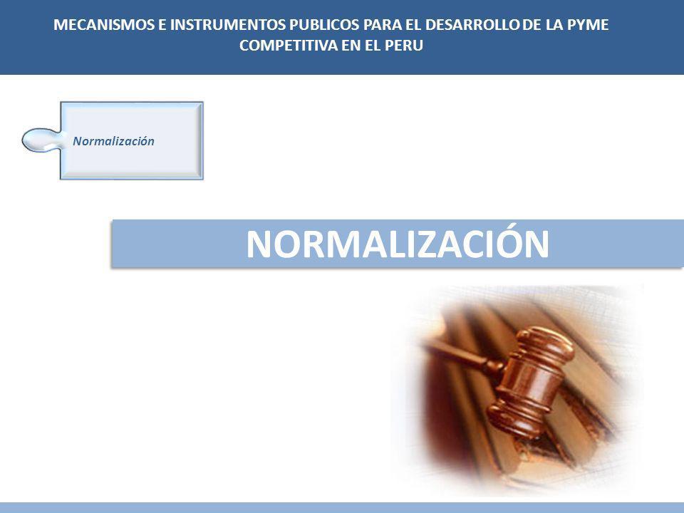 MECANISMOS E INSTRUMENTOS PUBLICOS PARA EL DESARROLLO DE LA PYME COMPETITIVA EN EL PERU