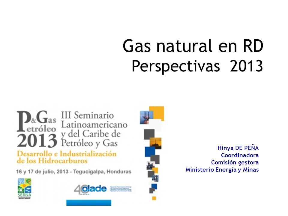 Gas natural en RD Perspectivas 2013