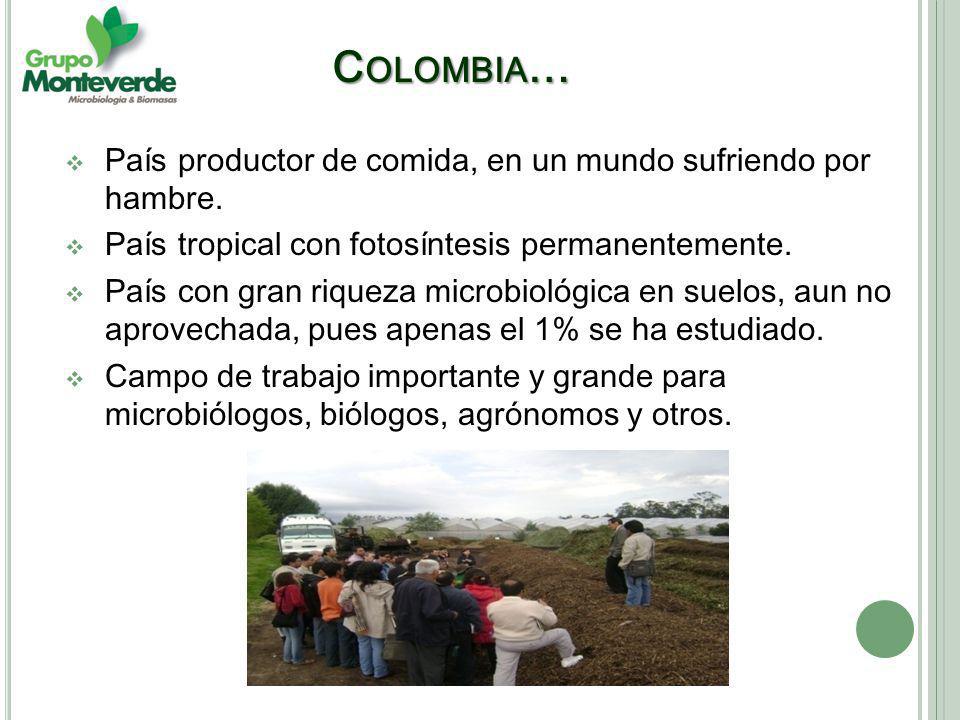 Colombia… País productor de comida, en un mundo sufriendo por hambre.