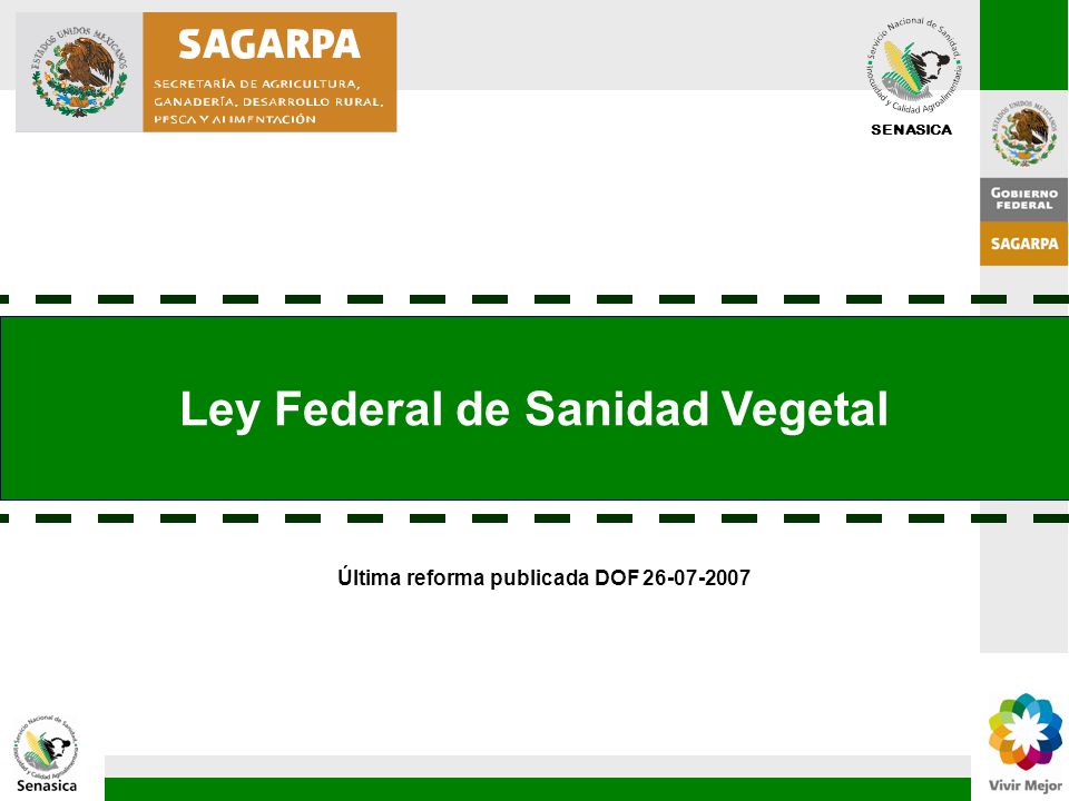 Ley Federal de Sanidad Vegetal Última reforma publicada DOF