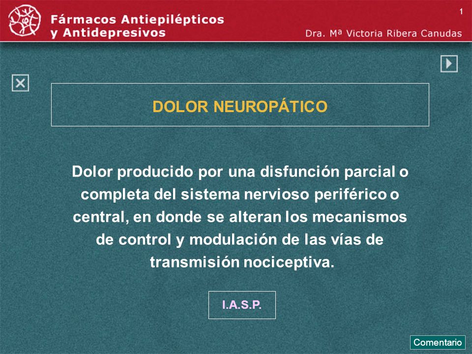 Dolor producido por una disfunción parcial o
