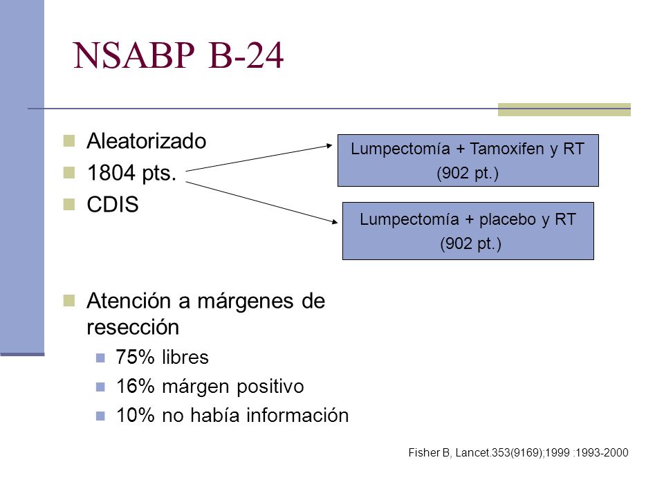 NSABP B-24 Aleatorizado 1804 pts. CDIS