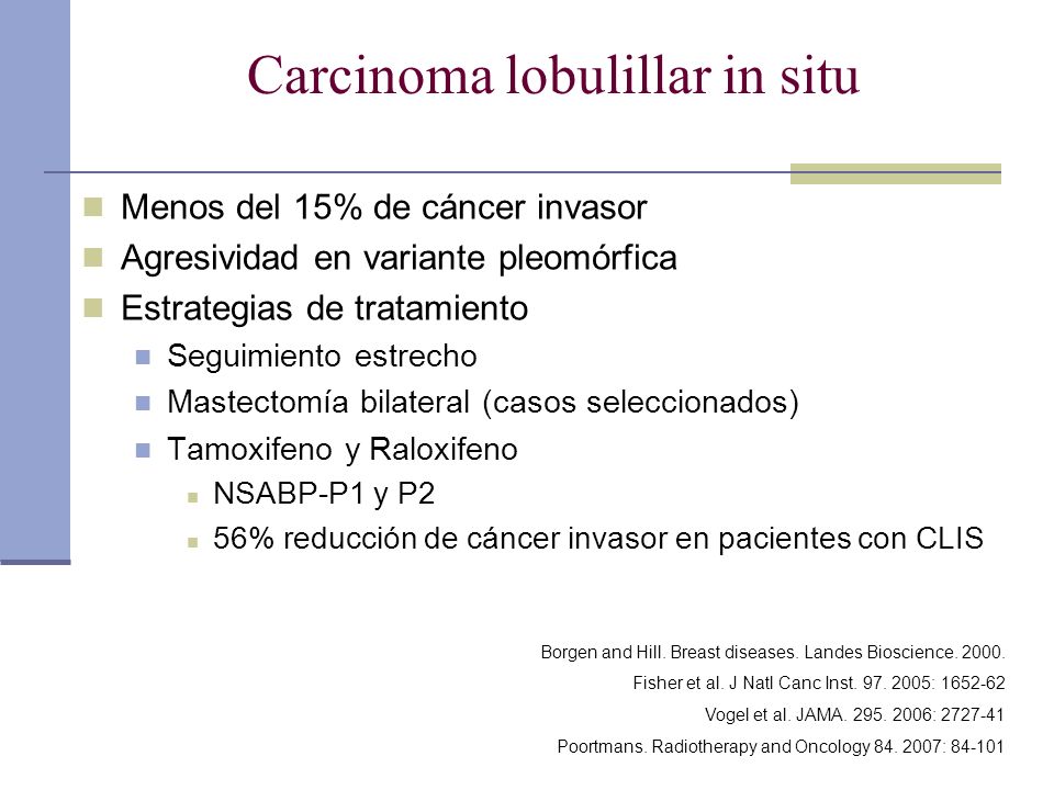 Carcinoma lobulillar in situ