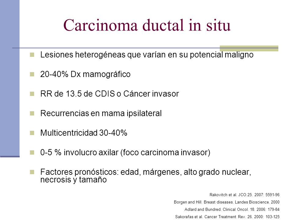 Carcinoma ductal in situ