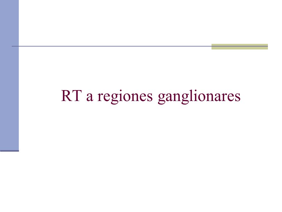 RT a regiones ganglionares