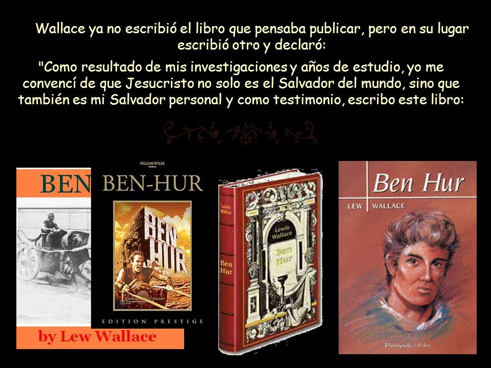 Wallace ya no escribió el libro que pensaba publicar, pero en su lugar escribió otro y declaró: