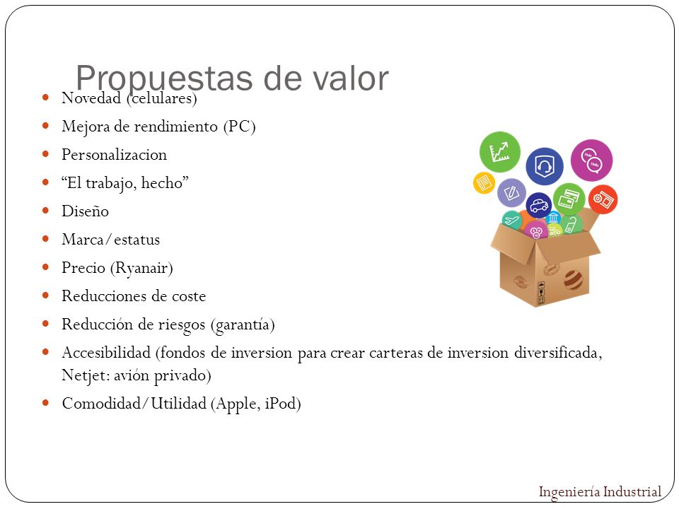 Propuestas de valor Novedad (celulares) Mejora de rendimiento (PC)