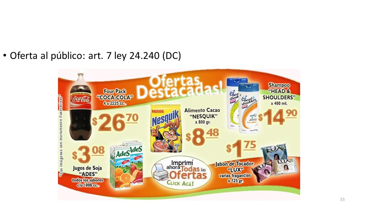 Oferta al público: art. 7 ley (DC)