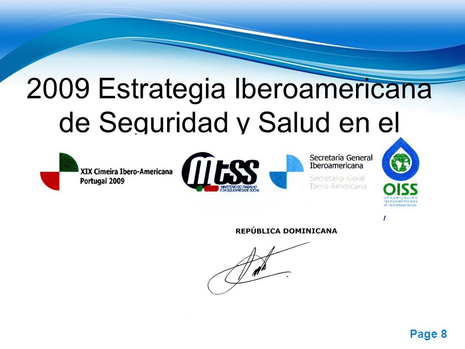 2009 Estrategia Iberoamericana de Seguridad y Salud en el Trabajo