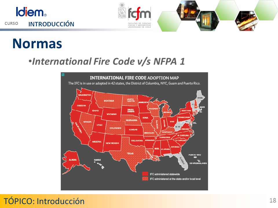 Normas International Fire Code v/s NFPA 1 TÓPICO: Introducción