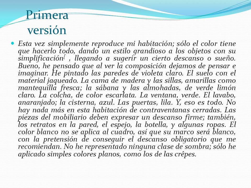 Primera versión