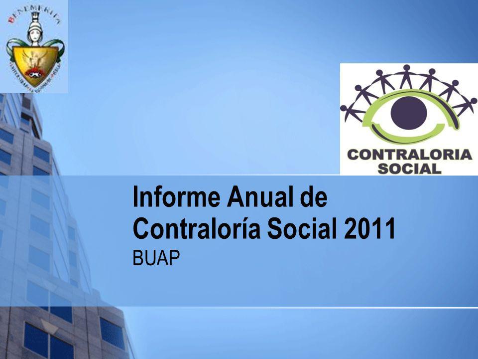 Informe Anual de Contraloría Social 2011