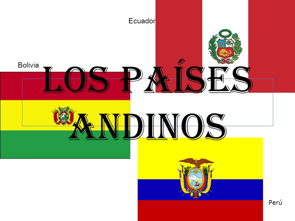 Ecuador Bolivia Los Países Andinos Perú