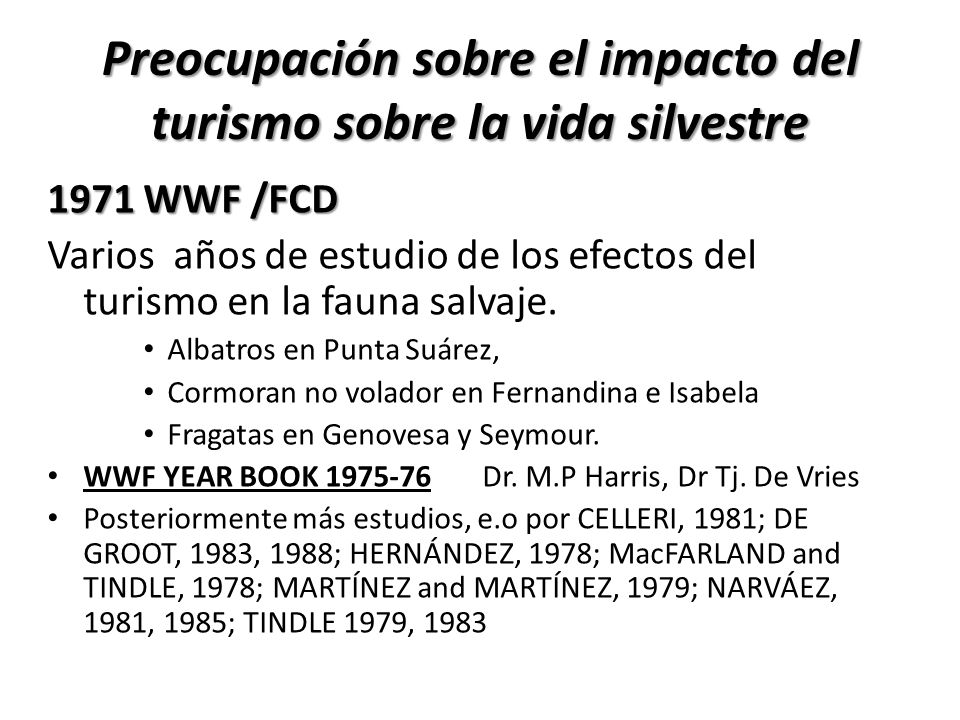 Preocupación sobre el impacto del turismo sobre la vida silvestre