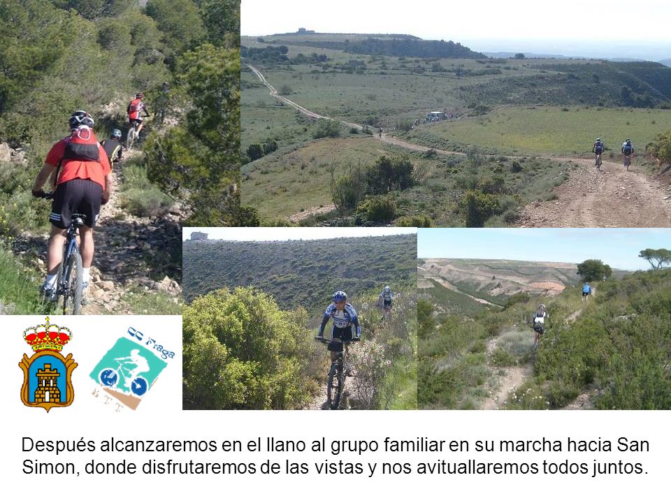 Después alcanzaremos en el llano al grupo familiar en su marcha hacia San Simon, donde disfrutaremos de las vistas y nos avituallaremos todos juntos.