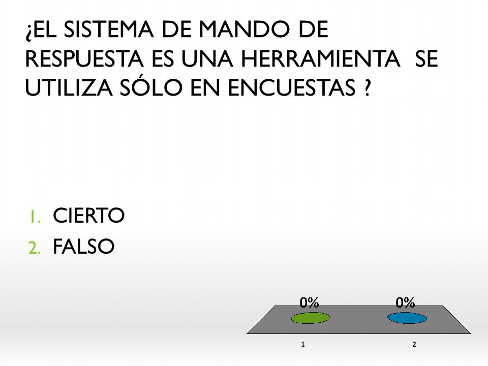 ¿EL SISTEMA DE MANDO DE RESPUESTA ES UNA HERRAMIENTA SE UTILIZA SÓLO EN ENCUESTAS