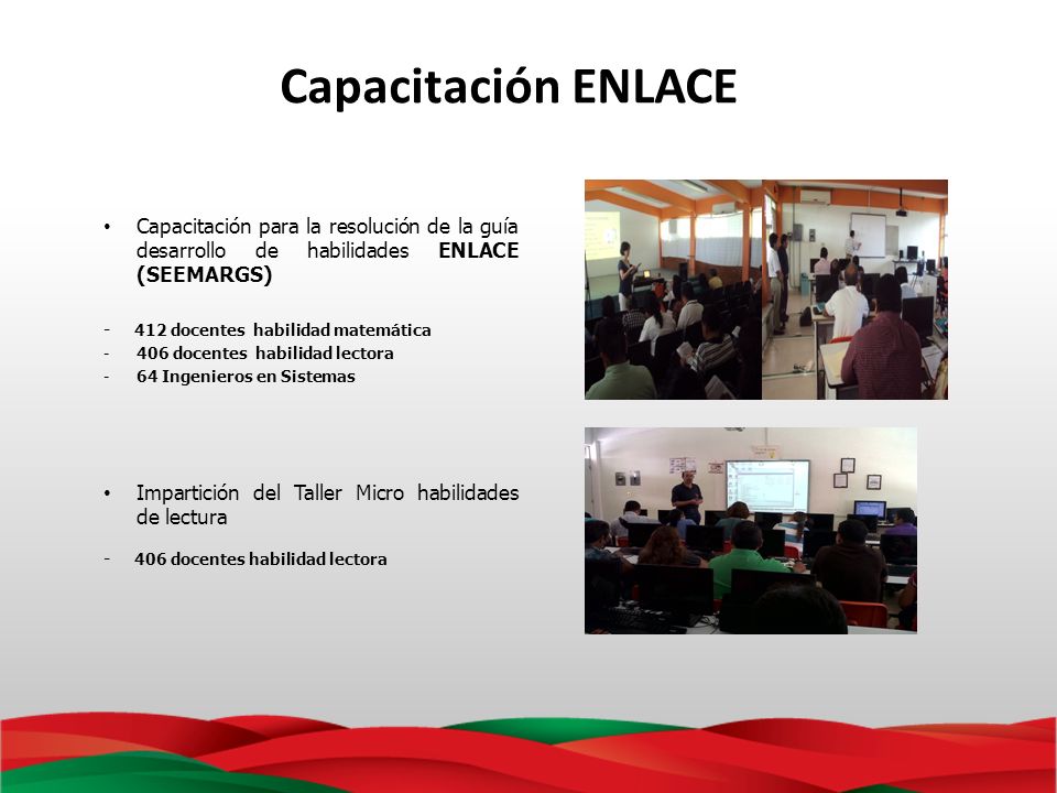 Capacitación ENLACE Capacitación para la resolución de la guía desarrollo de habilidades ENLACE (SEEMARGS)